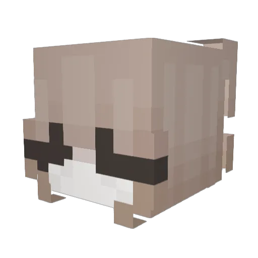 bQuill Minecraft avatar head, 3D render
