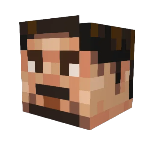 bRusKa_ Minecraft avatar head, 3D render
