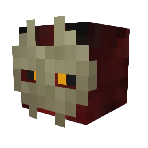 bTlNuTe Minecraft avatar head, 3D render