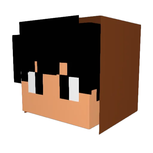 b_4runo98 Minecraft avatar head, 3D render
