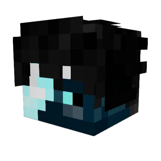 b__g Minecraft avatar head, 3D render
