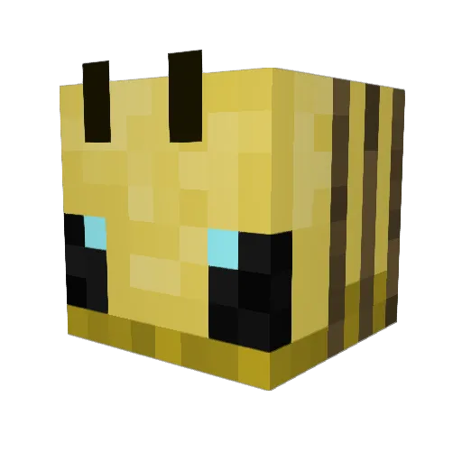 b_e_e3 Minecraft avatar head, 3D render