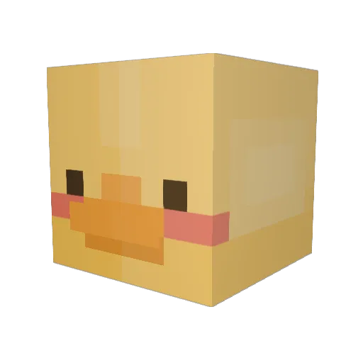 b_ella_w Minecraft avatar head, 3D render