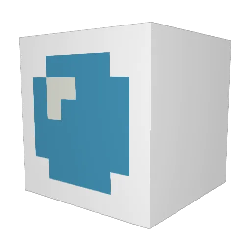 b_ga Minecraft avatar head, 3D render