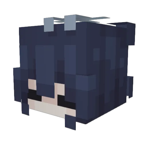 b_hanni Minecraft avatar head, 3D render