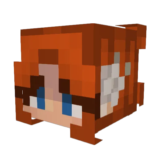 b_kk_h Minecraft avatar head, 3D render