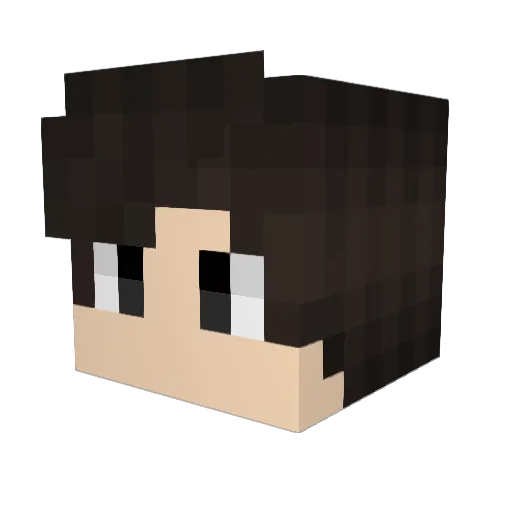 b_kr67 Minecraft avatar head, 3D render