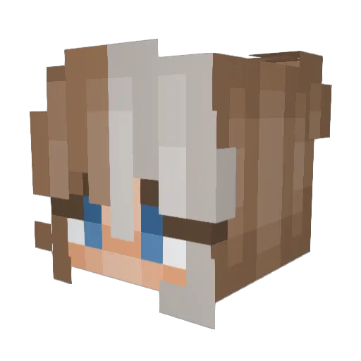 b_maree05 Minecraft avatar head, 3D render