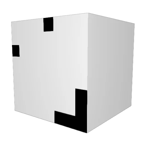 b_mind Minecraft avatar head, 3D render