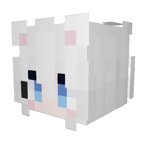 b_occ Minecraft avatar head, 3D render