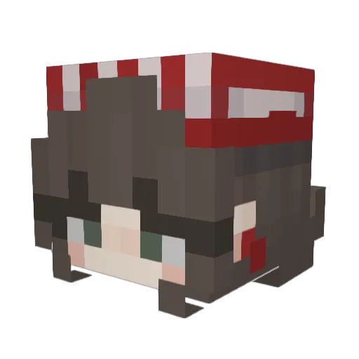b_peanutbuttr Minecraft avatar head, 3D render
