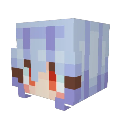 b_rot Minecraft avatar head, 3D render