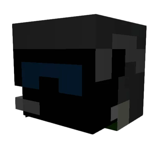 b_tezzer Minecraft avatar head, 3D render