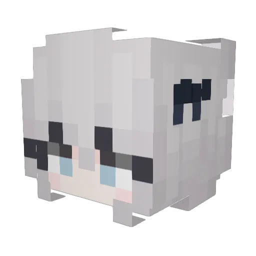 b_tset Minecraft avatar head, 3D render