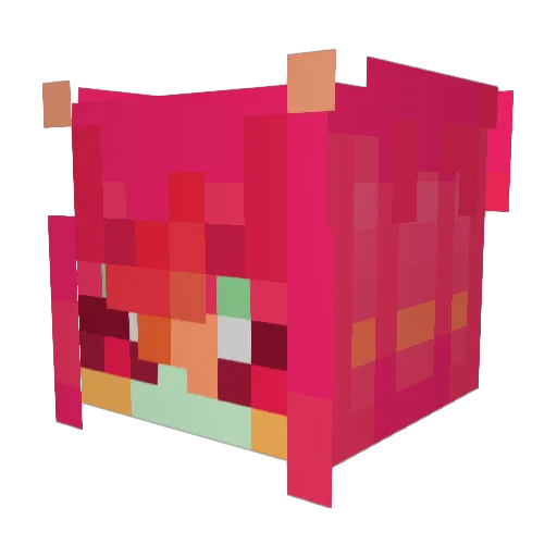 b_tt0n Minecraft avatar head, 3D render