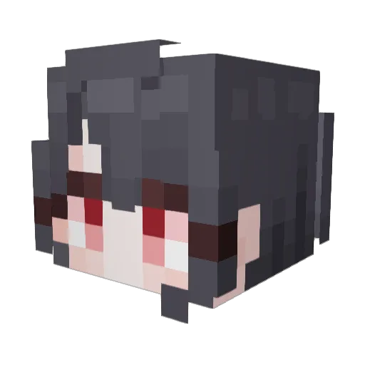 ba3ksu Minecraft avatar head, 3D render