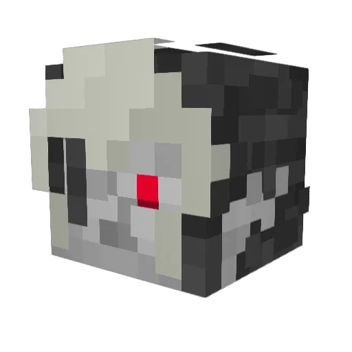 ba7z Minecraft avatar head, 3D render