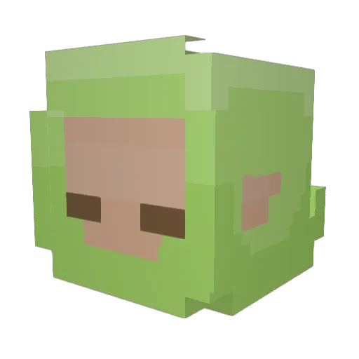 baSheep2 Minecraft avatar head, 3D render