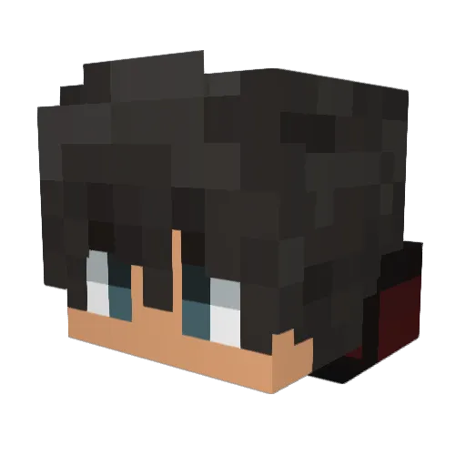 baaaamm Minecraft avatar head, 3D render
