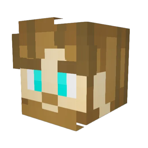baaam2260 Minecraft avatar head, 3D render