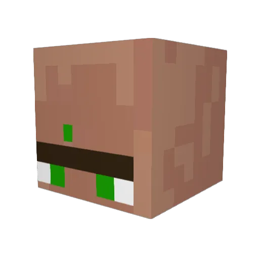 baahr Minecraft avatar head, 3D render