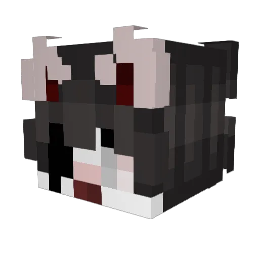 baalisk Minecraft avatar head, 3D render