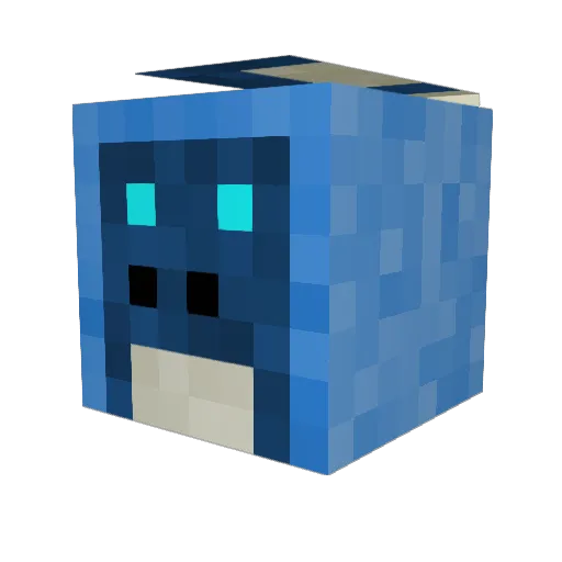 baarnyy Minecraft avatar head, 3D render