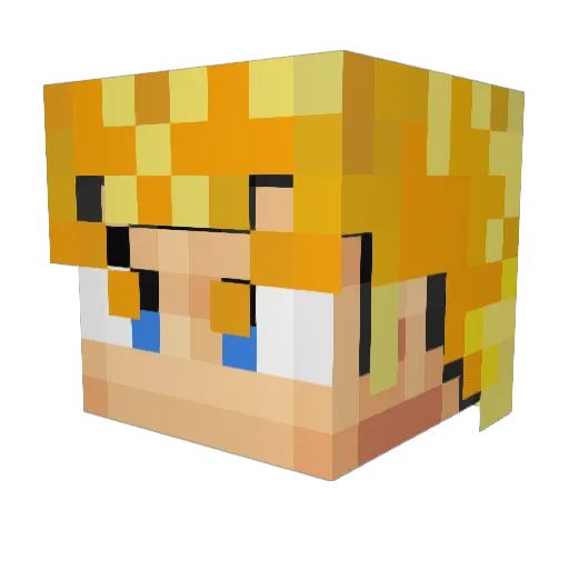 baasbartmans Minecraft avatar head, 3D render