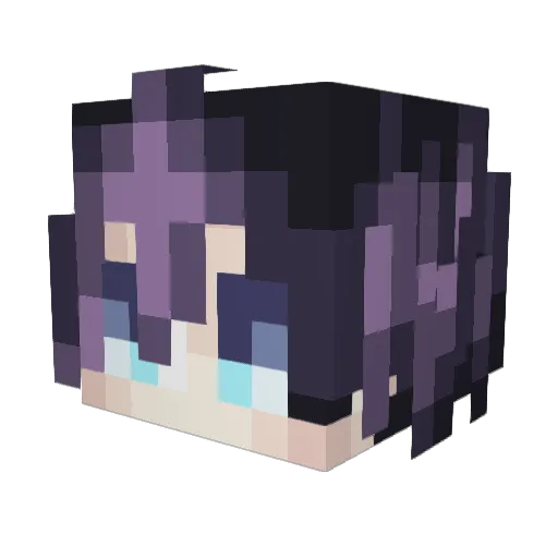baatss Minecraft avatar head, 3D render