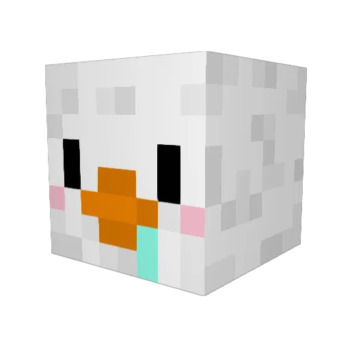 bab_o0o Minecraft avatar head, 3D render