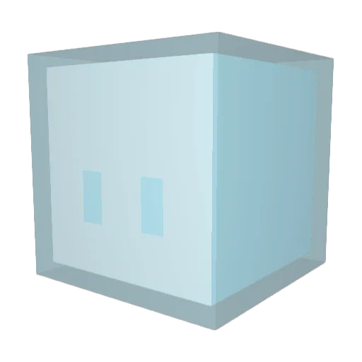 babaTT Minecraft avatar head, 3D render