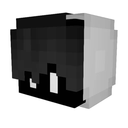 babaYog4 Minecraft avatar head, 3D render