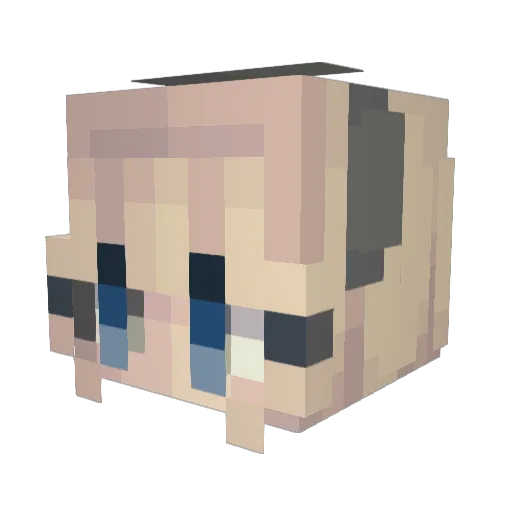 baba_tunde6 Minecraft avatar head, 3D render