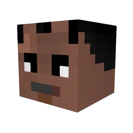 bababoi16 Minecraft avatar head, 3D render