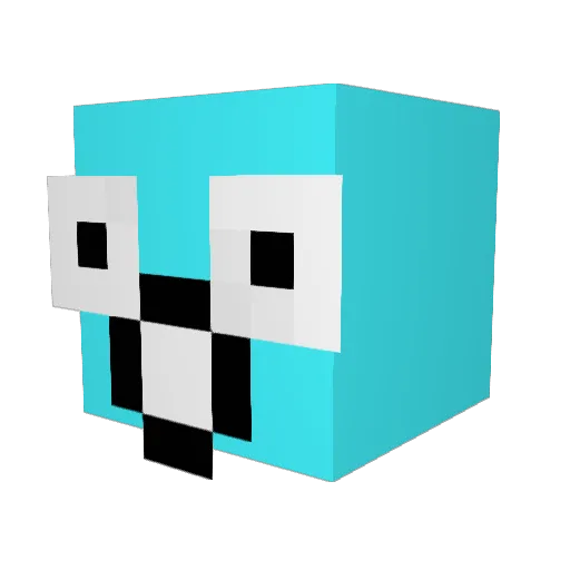 babacankraladam3 Minecraft avatar head, 3D render