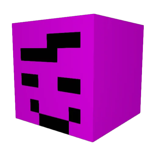 babachad Minecraft avatar head, 3D render
