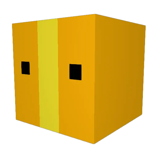 babaje Minecraft avatar head, 3D render