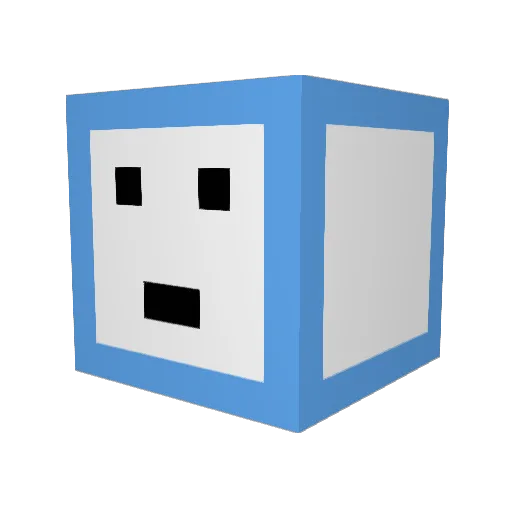 babalele Minecraft avatar head, 3D render
