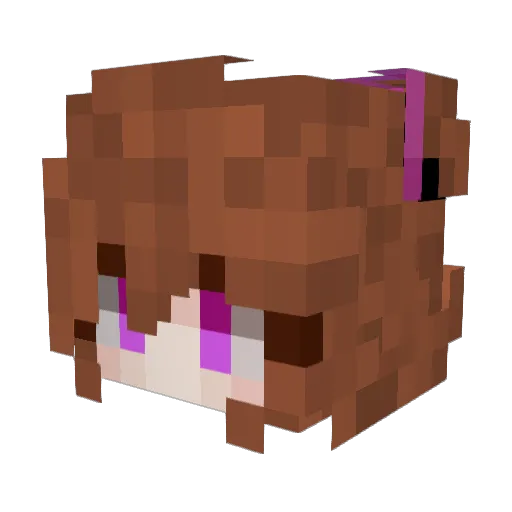 babamilalok Minecraft avatar head, 3D render