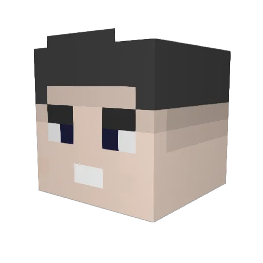 babanizneco Minecraft avatar head, 3D render