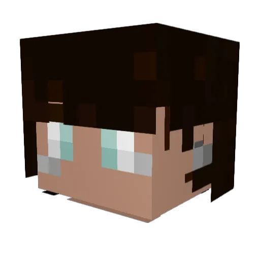 babaoey666 Minecraft avatar head, 3D render