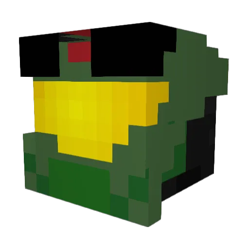 babaooey Minecraft avatar head, 3D render