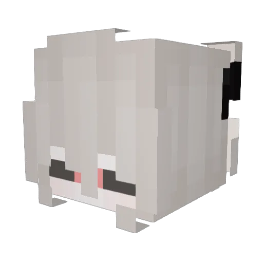 babbagge Minecraft avatar head, 3D render