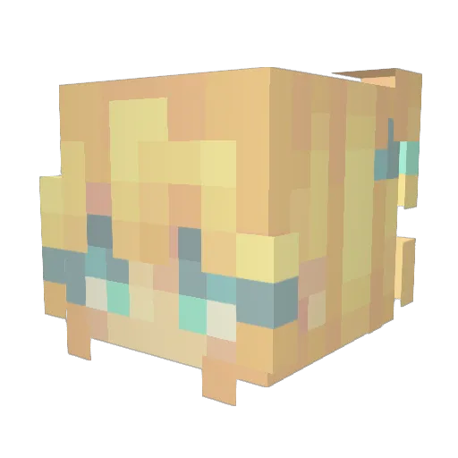 babbo_coRn Minecraft avatar head, 3D render