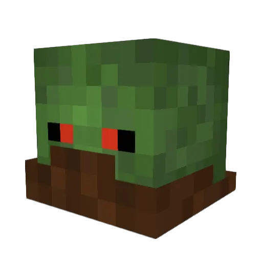 babelaner Minecraft avatar head, 3D render