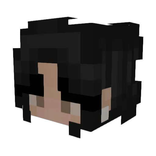 babienyx Minecraft avatar head, 3D render
