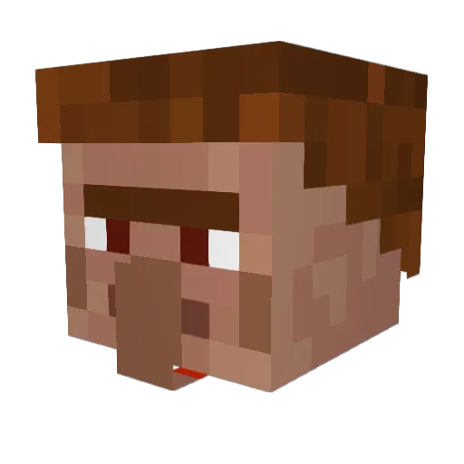 babimasterX Minecraft avatar head, 3D render