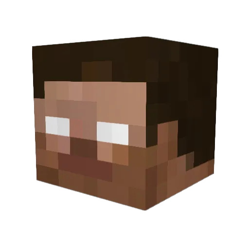 babmas2 Minecraft avatar head, 3D render