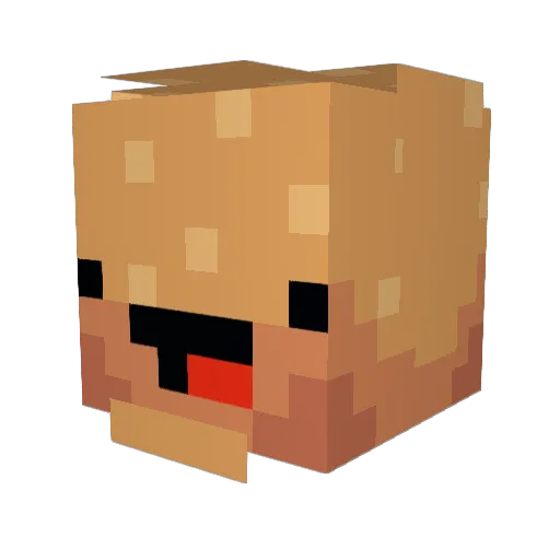 babmeoggosipdaa Minecraft avatar head, 3D render