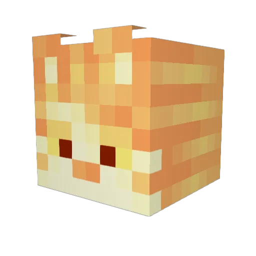 baboim Minecraft avatar head, 3D render
